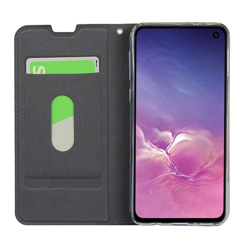 Folio Deksel Samsung Galaxy S10e Svart Mobildeksel Ultra Finesse