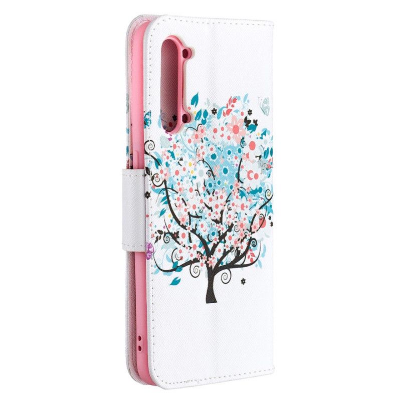 Folio Deksel for Oppo Find X2 Lite Blomstret Tre