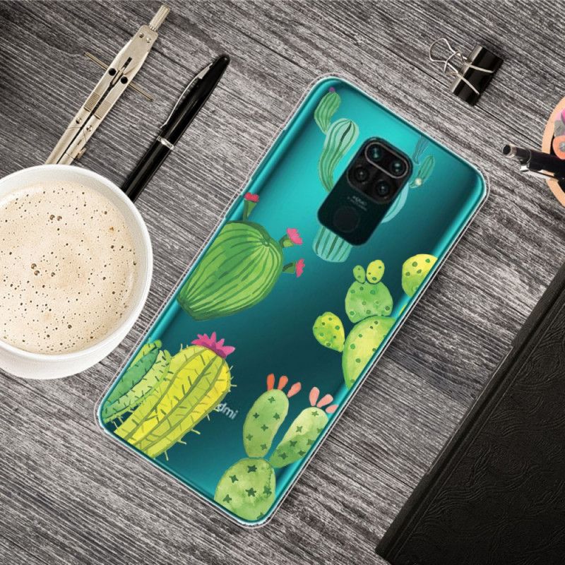 Deksel Xiaomi Redmi Note 9 Akvarellkaktus