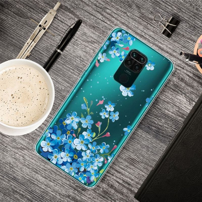 Deksel Xiaomi Redmi Note 9 Bukett Med Blå Blomster