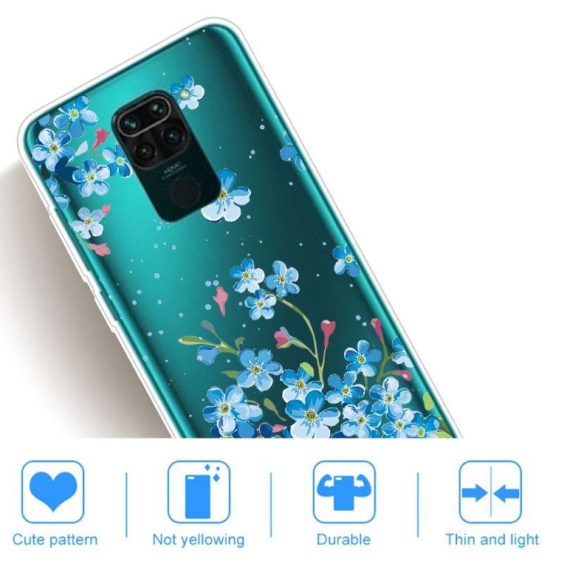 Deksel Xiaomi Redmi Note 9 Bukett Med Blå Blomster