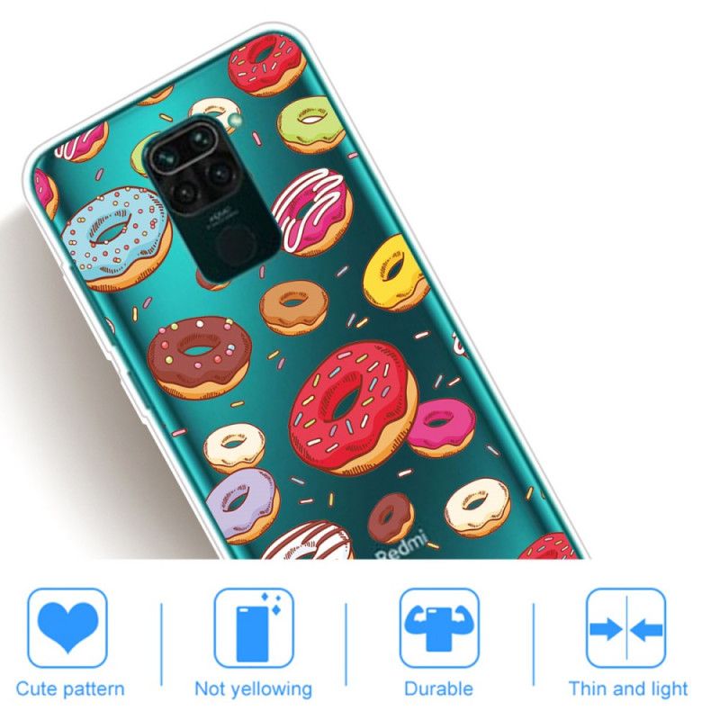 Deksel Xiaomi Redmi Note 9 Mobildeksel Kjærlighetsdoughnuts