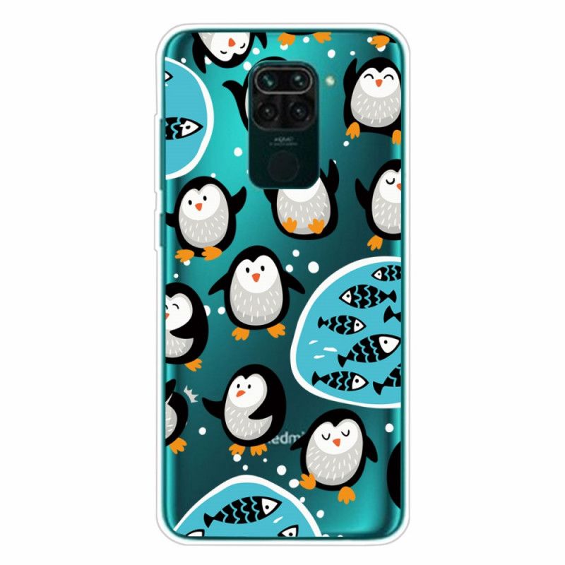 Deksel Xiaomi Redmi Note 9 Mobildeksel Pingviner Og Fisk