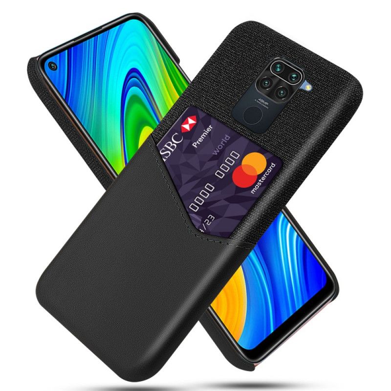 Deksel Xiaomi Redmi Note 9 Svart Ksq Kortholder Beskyttelse