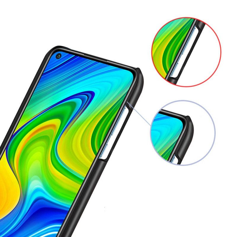 Deksel Xiaomi Redmi Note 9 Svart Ksq Tofarget Skinneffekt