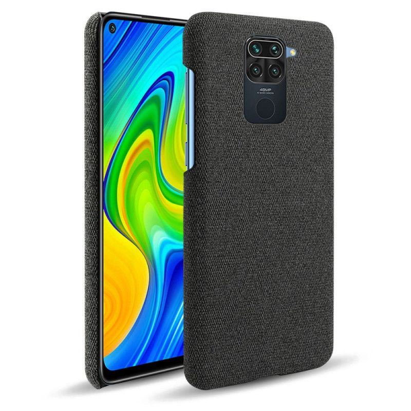 Deksel Xiaomi Redmi Note 9 Svart Mobildeksel Tekstur Av Stoff