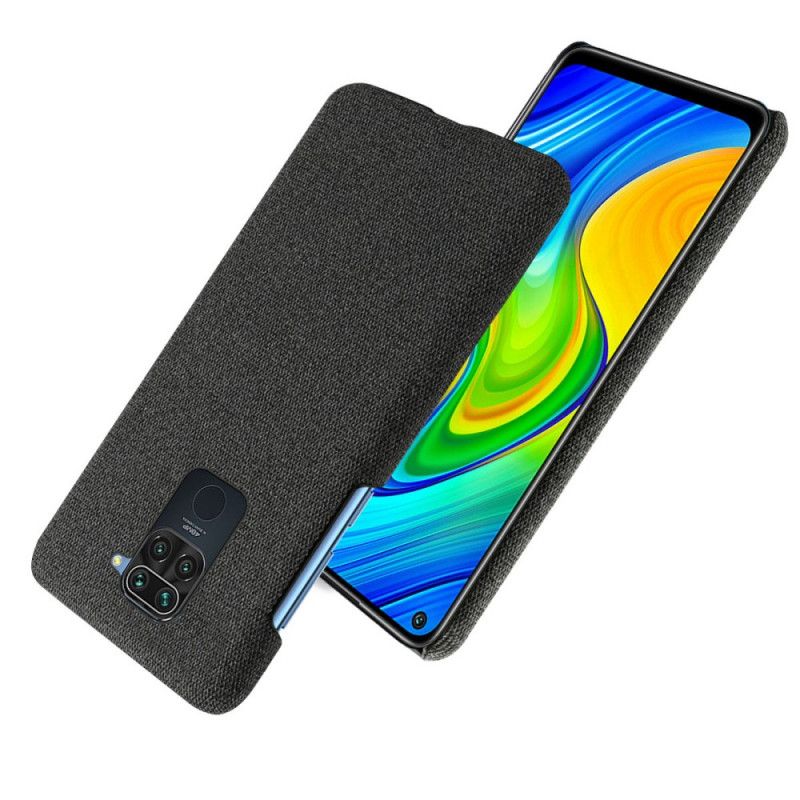 Deksel Xiaomi Redmi Note 9 Svart Mobildeksel Tekstur Av Stoff