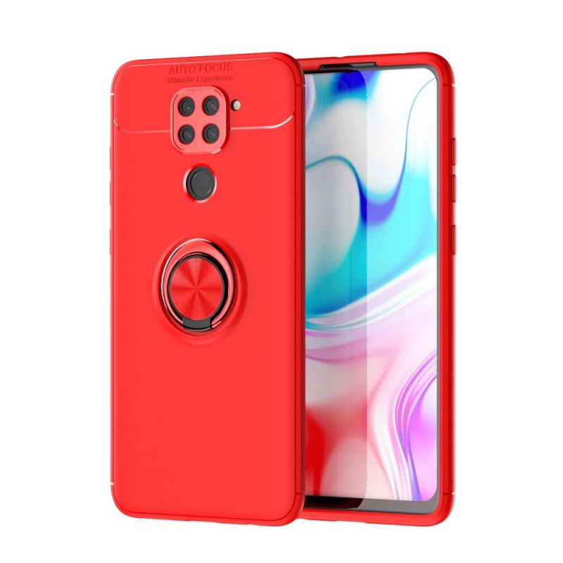 Deksel Xiaomi Redmi Note 9 Svart Roterende Ring Beskyttelse