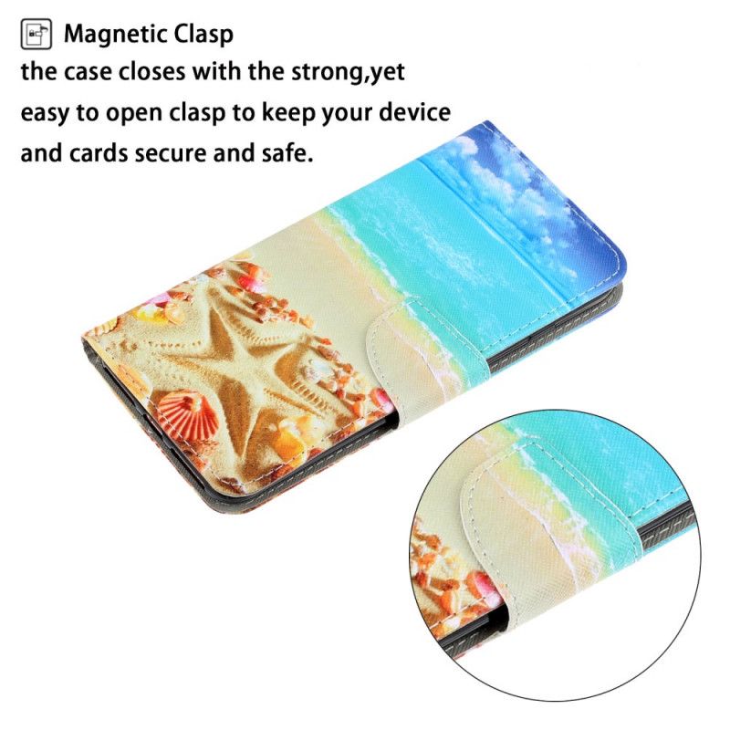 Folio Deksel for Xiaomi Redmi Note 9 Stroppstrand