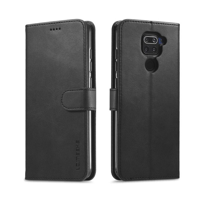 Folio Deksel for Xiaomi Redmi Note 9 Svart Lc.Imeeke Skinneffekt