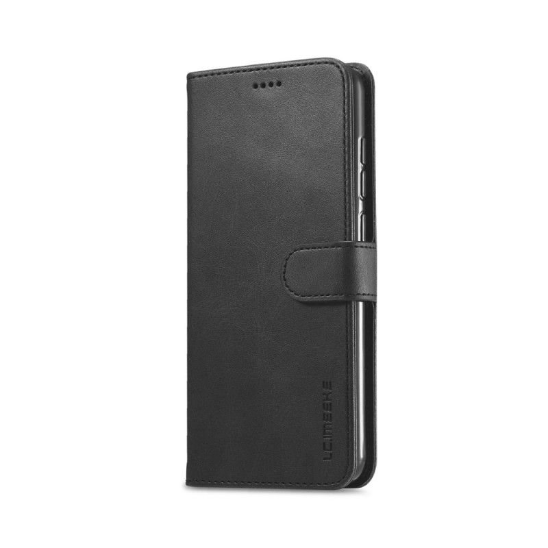 Folio Deksel for Xiaomi Redmi Note 9 Svart Lc.Imeeke Skinneffekt