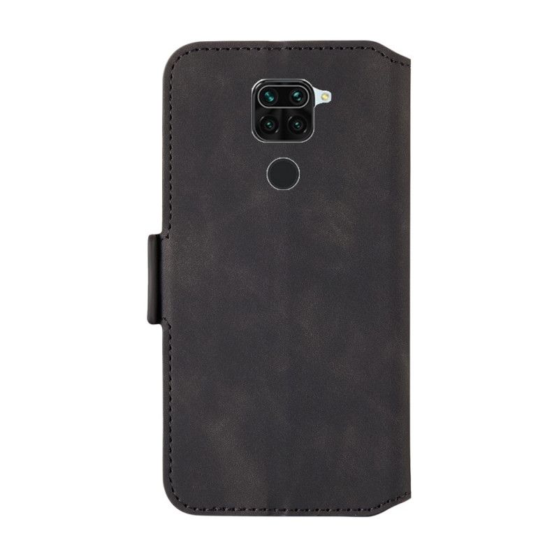 Folio Deksel for Xiaomi Redmi Note 9 Svart To-Tone Vertikal Linje