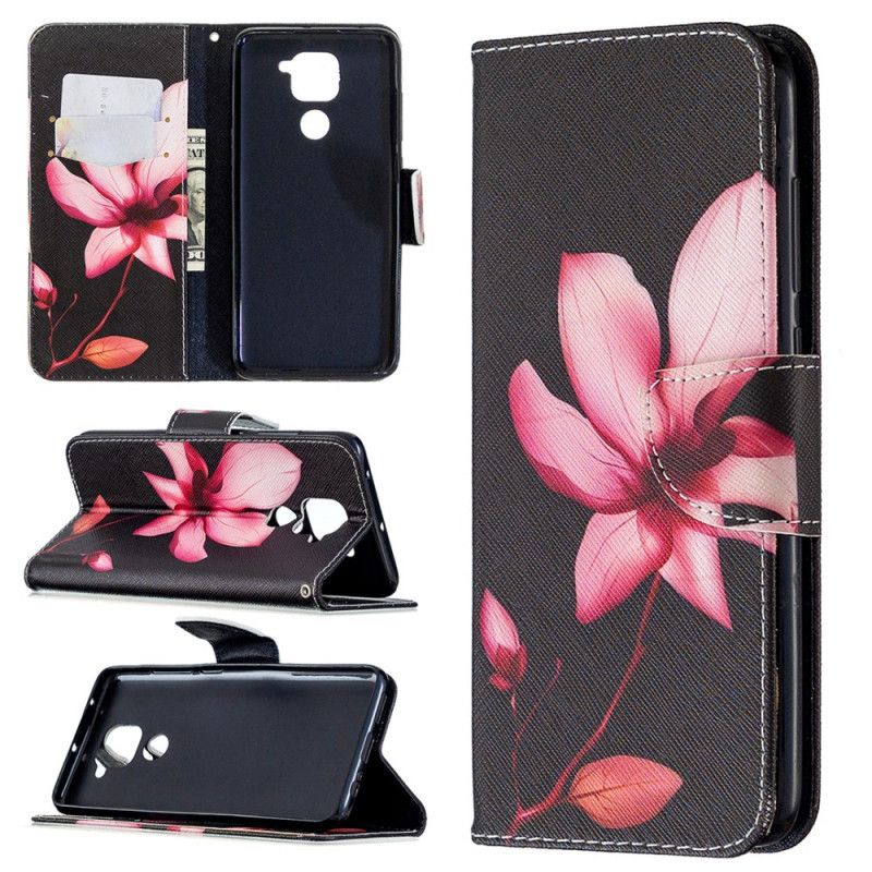 Folio Deksel Xiaomi Redmi Note 9 Rosa Blomst