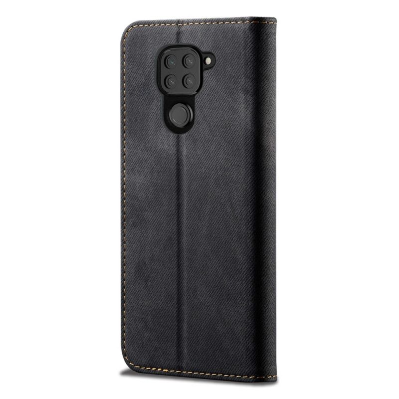 Folio Deksel Xiaomi Redmi Note 9 Svart Jeansstoff