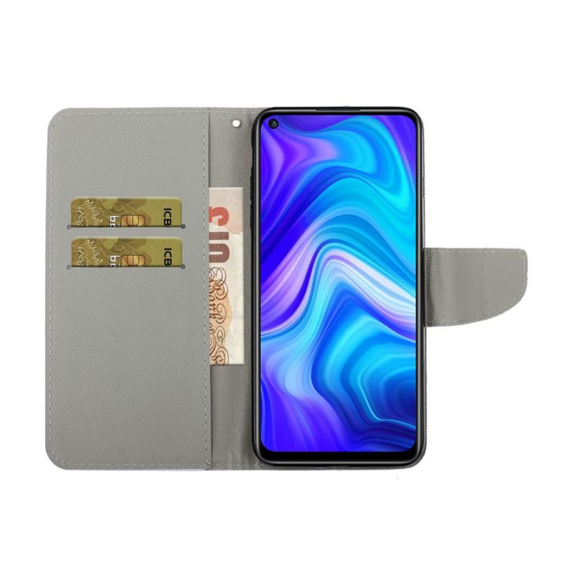 Lærdeksel Folio Deksel Xiaomi Redmi Note 9 Mobildeksel Tanga Tusenfryd