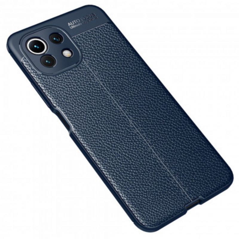 Deksel Til Xiaomi Mi 11 Lite 5g Ne / Mi 11 Lite 4g / 5g Double Line Litchi Leather Effect