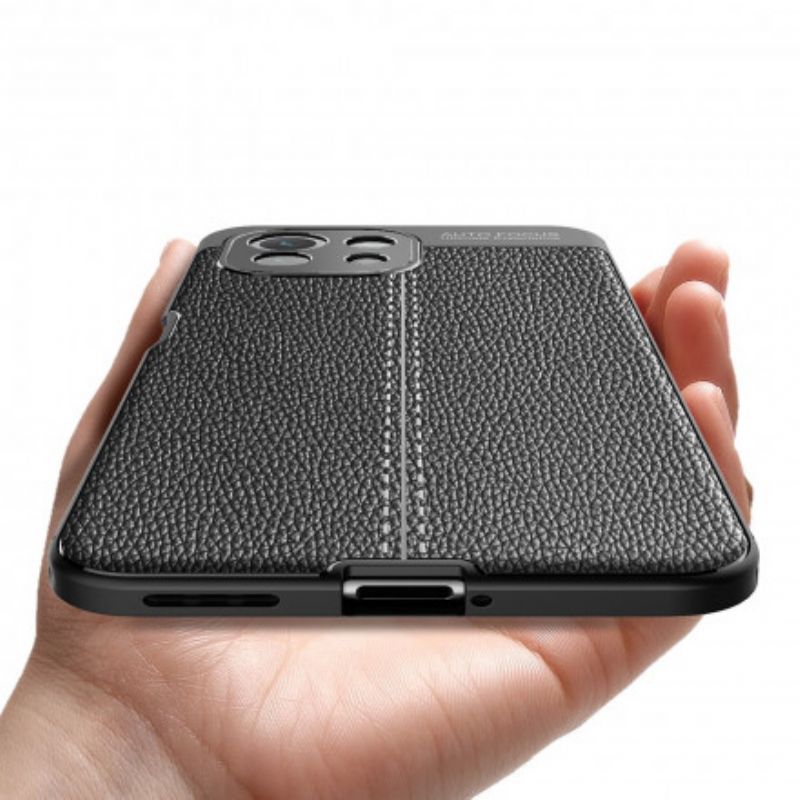 Deksel Til Xiaomi Mi 11 Lite 5g Ne / Mi 11 Lite 4g / 5g Double Line Litchi Leather Effect