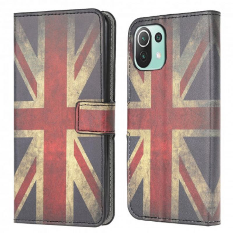 Folio Deksel Til Xiaomi Mi 11 Lite 5g Ne / Mi 11 Lite 4g / 5g Flag England