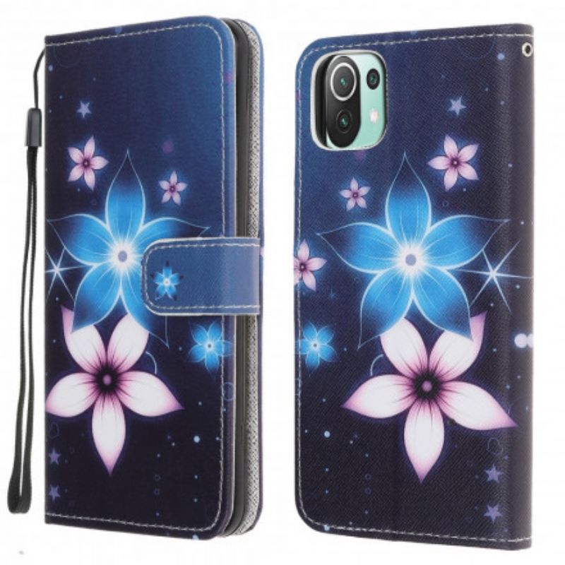 Folio Deksel Xiaomi Mi 11 Lite 5g Ne / Mi 11 Lite 4g / 5g Blomster Beskyttelse Deksel