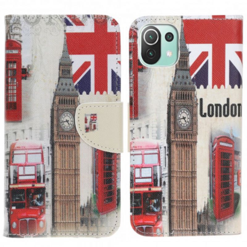 Folio Deksel Xiaomi Mi 11 Lite 5g Ne / Mi 11 Lite 4g / 5g London Life