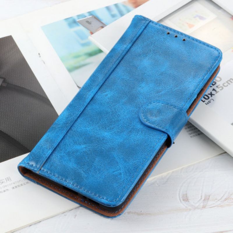 Lærdeksel Folio Deksel Xiaomi Mi 11 Lite 5g Ne / Mi 11 Lite 4g / 5g Mobildeksel Patent Splitt Leather