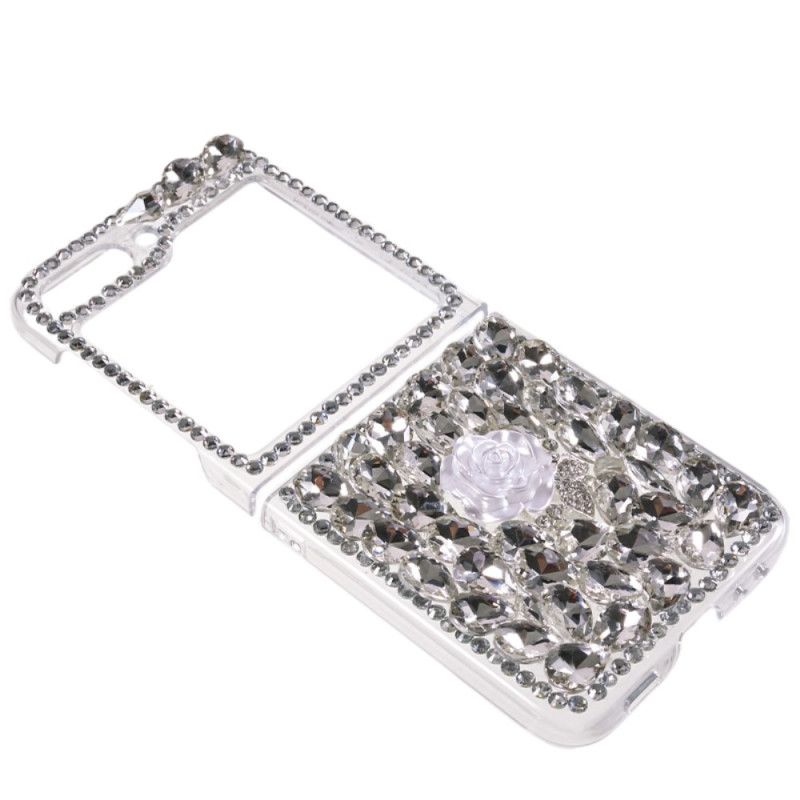 Deksel Til Samsung Galaxy Z Flip 5 White Rose Charms