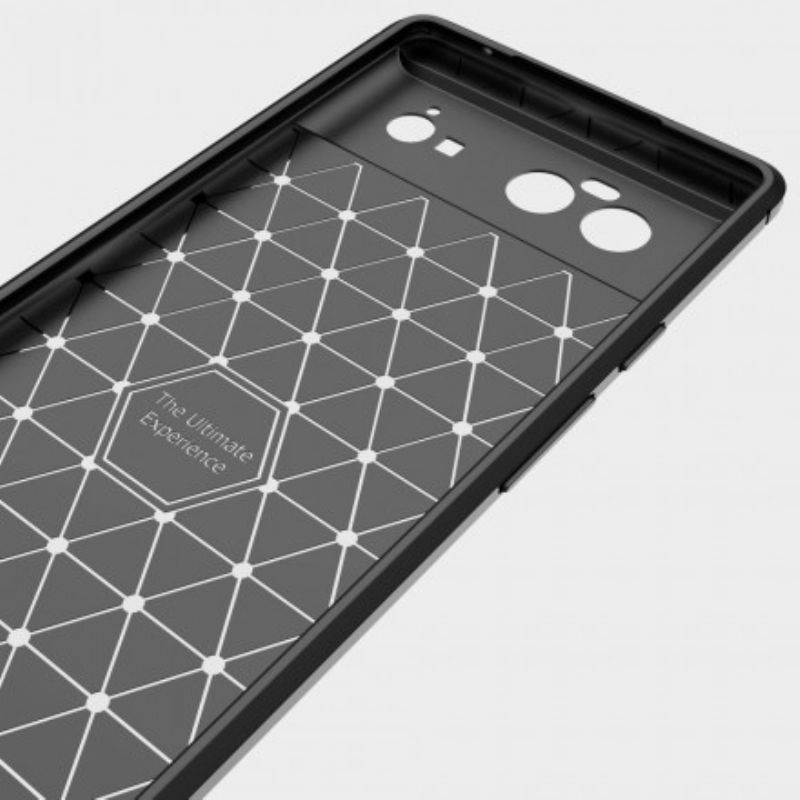 Deksel Google Pixel 6 Pro Børstet Karbonfiber