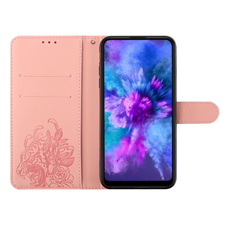 Folio Deksel Google Pixel 6 Pro Barokk Tiger And Strass