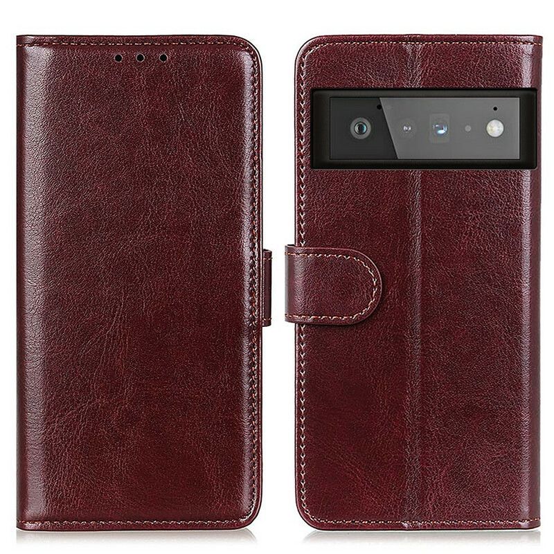 Folio Deksel Google Pixel 6 Pro Faux Leather Finesse