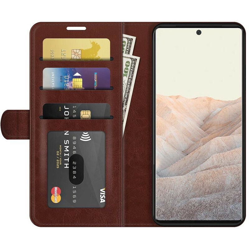 Folio Deksel Google Pixel 6 Pro Faux Leather Ultra