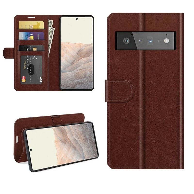 Folio Deksel Google Pixel 6 Pro Faux Leather Ultra