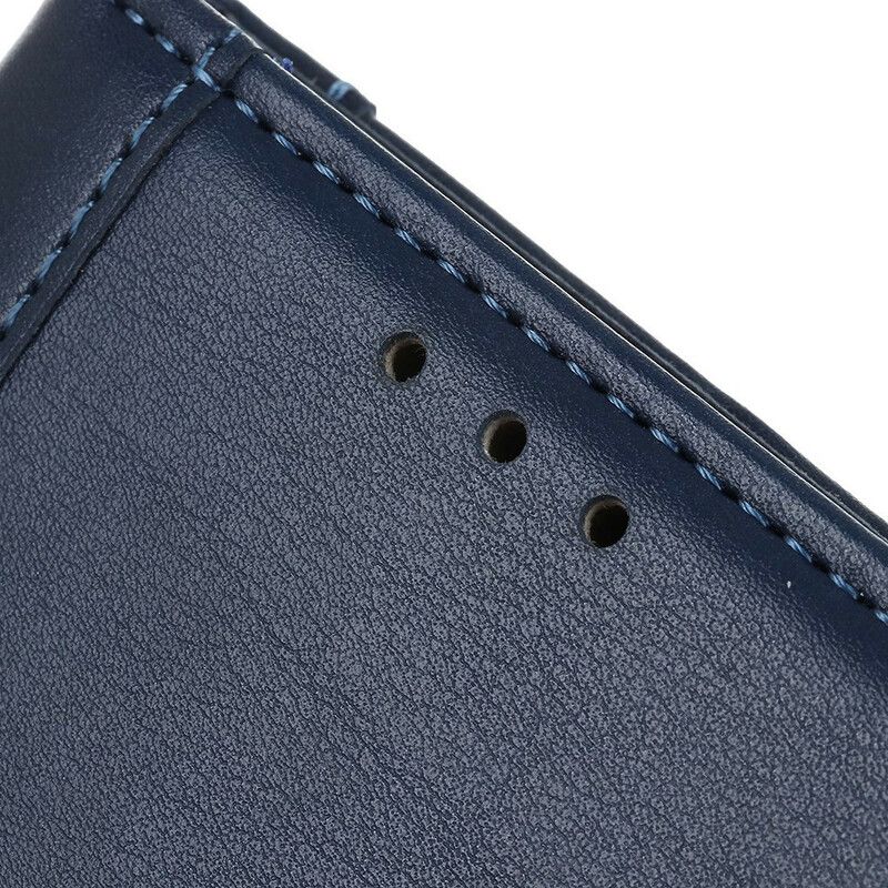 Folio Deksel Google Pixel 6 Pro Klassisk Split Litchi Leather