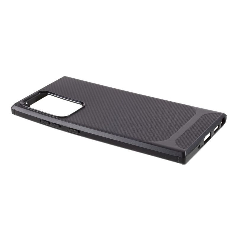 Deksel for Samsung Galaxy Note 20 Ultra Svart Enkelt Fleksibelt Karbonfiber