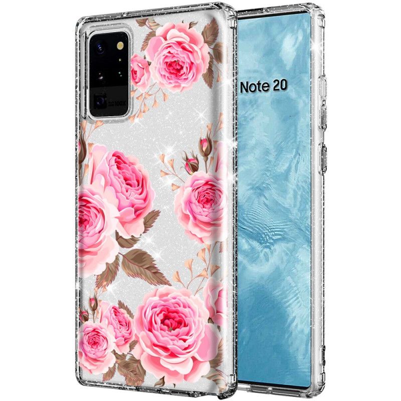 Deksel Samsung Galaxy Note 20 Ultra Rosa Favorittbuketten Min Anti-fall