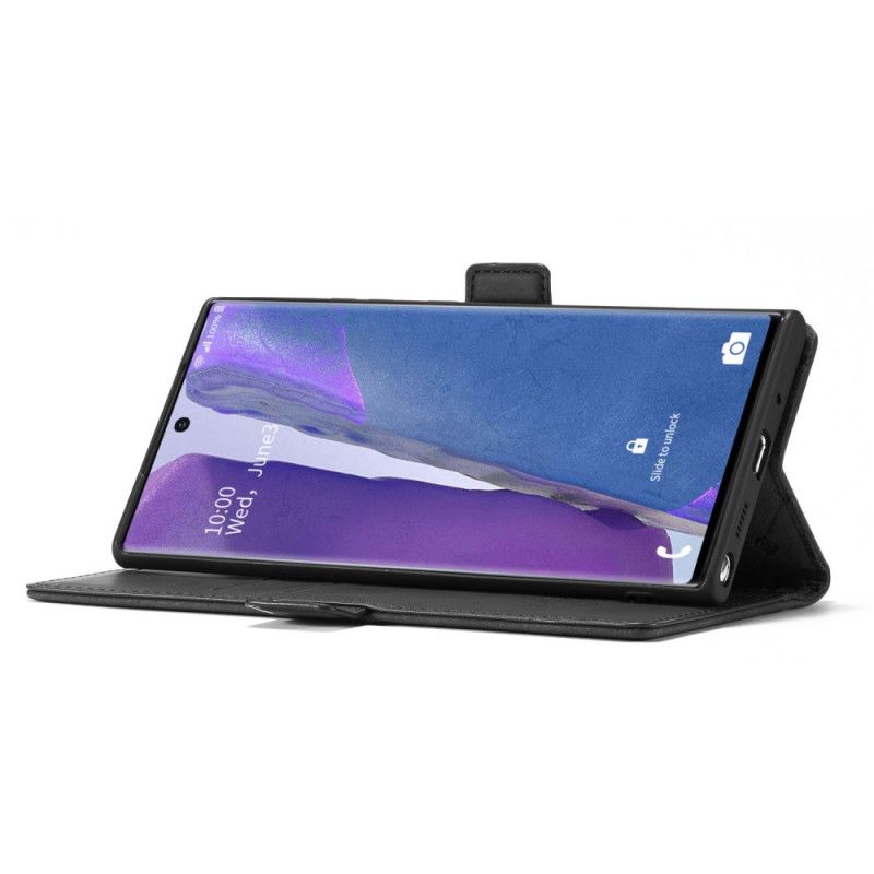 Folio Deksel for Samsung Galaxy Note 20 Ultra Svart Lc.Imeeke Skinneffekt