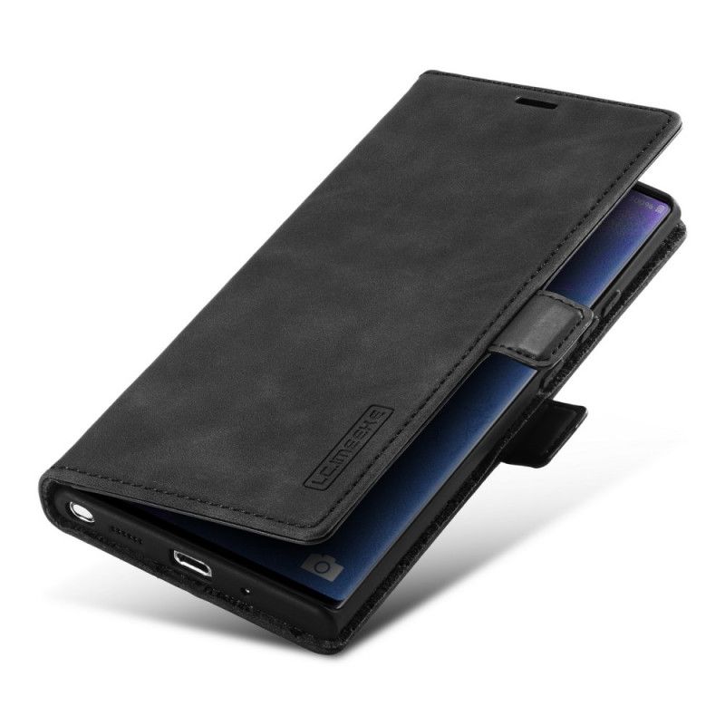 Folio Deksel for Samsung Galaxy Note 20 Ultra Svart Lc.Imeeke Skinneffekt