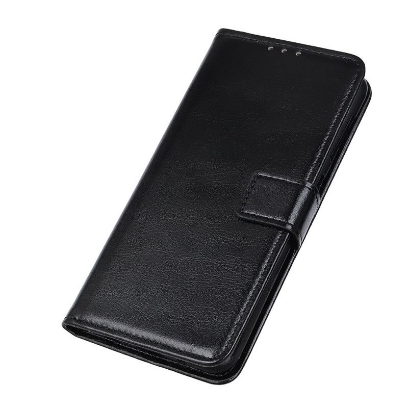 Folio Deksel for Samsung Galaxy Note 20 Ultra Svart Skinnende Fuskeskinn