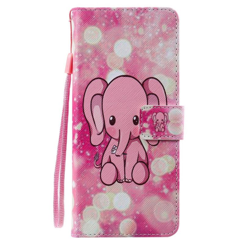 Folio Deksel Samsung Galaxy Note 20 Ultra Babyrosa Elefant Anti-fall