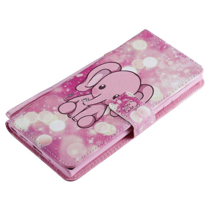 Folio Deksel Samsung Galaxy Note 20 Ultra Babyrosa Elefant Anti-fall