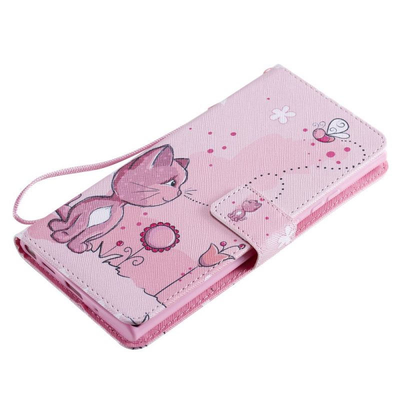 Folio Deksel Samsung Galaxy Note 20 Ultra Babyrosa Katt Beskyttelse