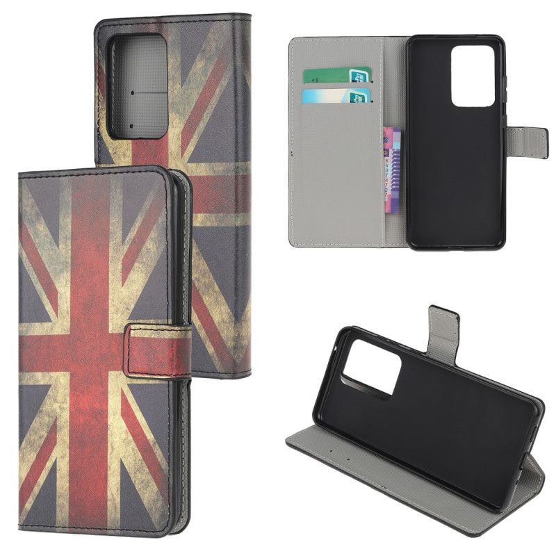 Folio Deksel Samsung Galaxy Note 20 Ultra England Flagg Beskyttelse