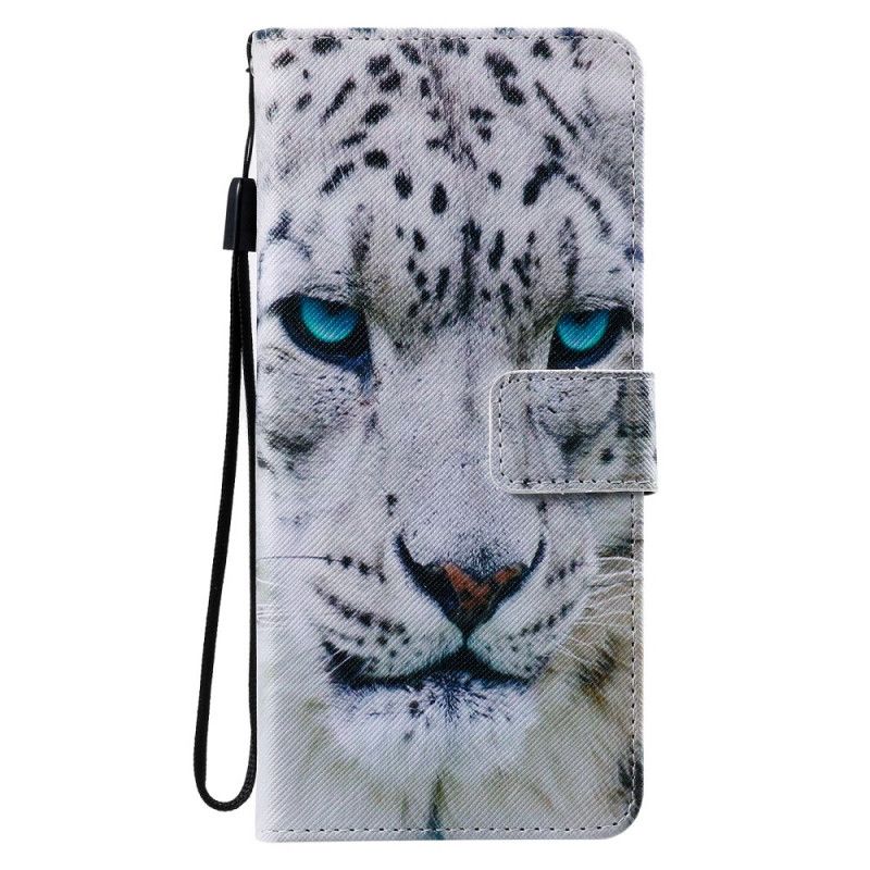 Folio Deksel Samsung Galaxy Note 20 Ultra Hvit Tiger Anti-fall