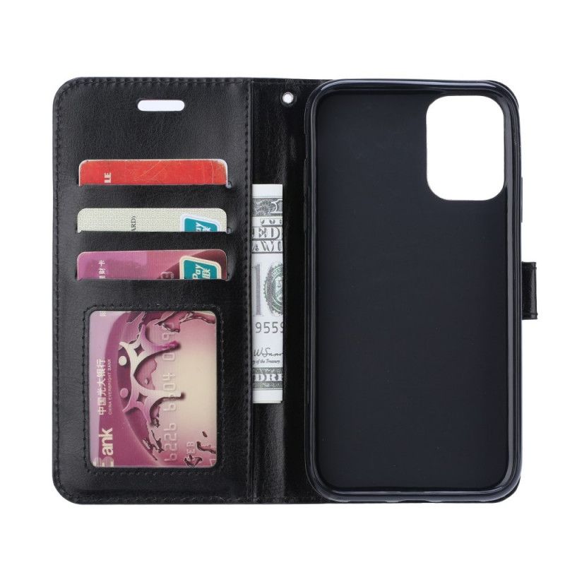 Folio Deksel Samsung Galaxy Note 20 Ultra Svart Blank Skinneffekt