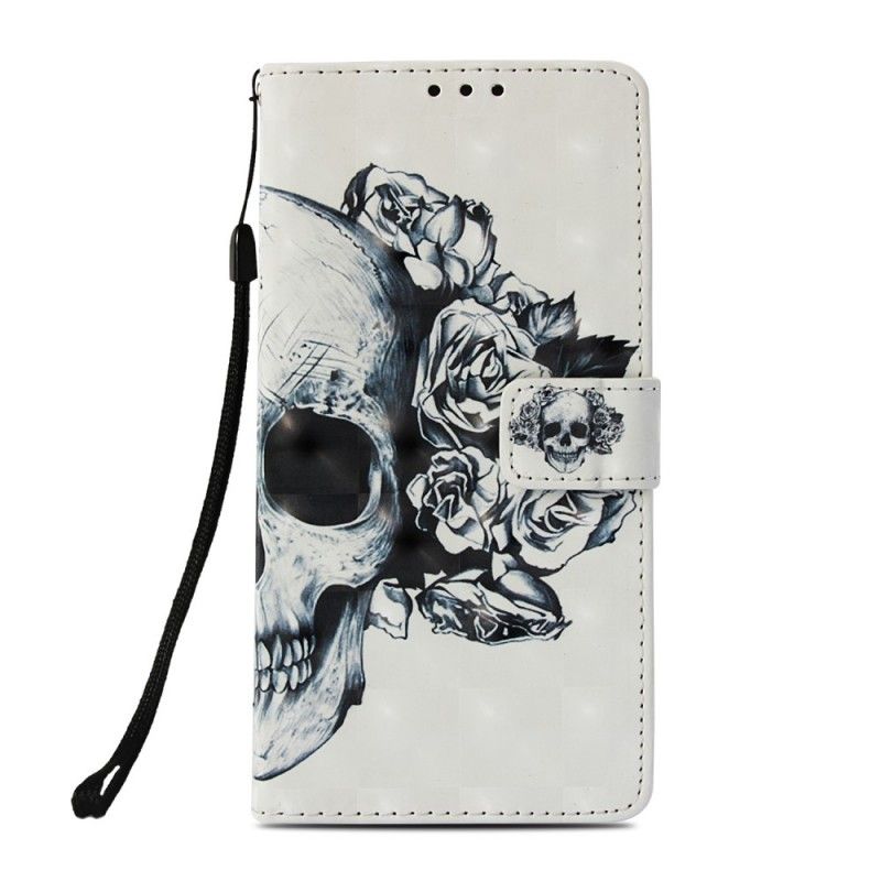 Folio Deksel Huawei Mate 20 Lite 3D Blomsterskalle