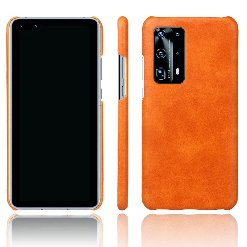 Deksel for Huawei P40 Brun Ksq Skinneffekt