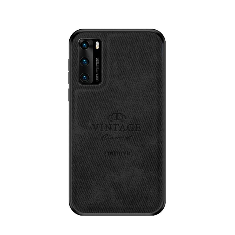 Deksel for Huawei P40 Svart Hederlig Vintage Pinwuyo