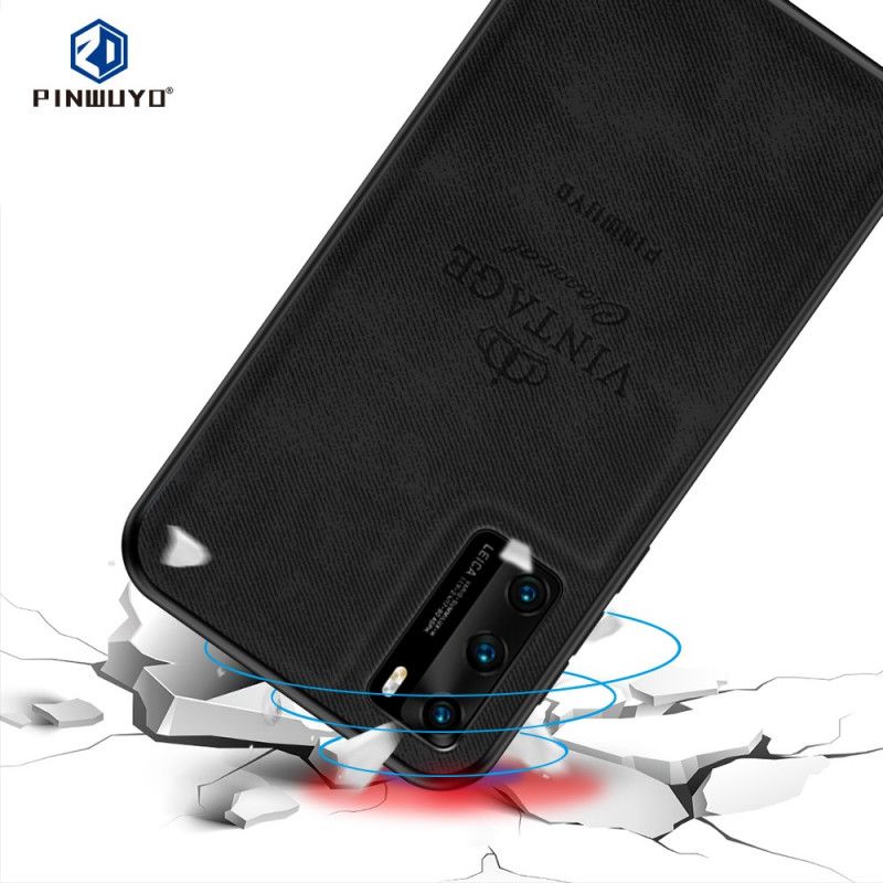 Deksel for Huawei P40 Svart Hederlig Vintage Pinwuyo