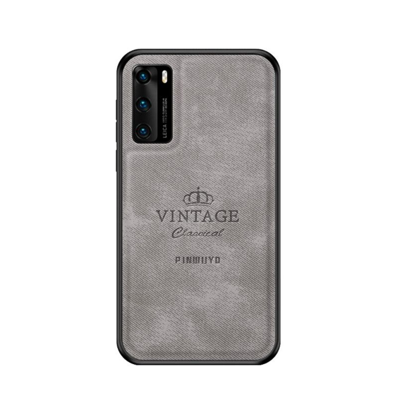 Deksel for Huawei P40 Svart Hederlig Vintage Pinwuyo