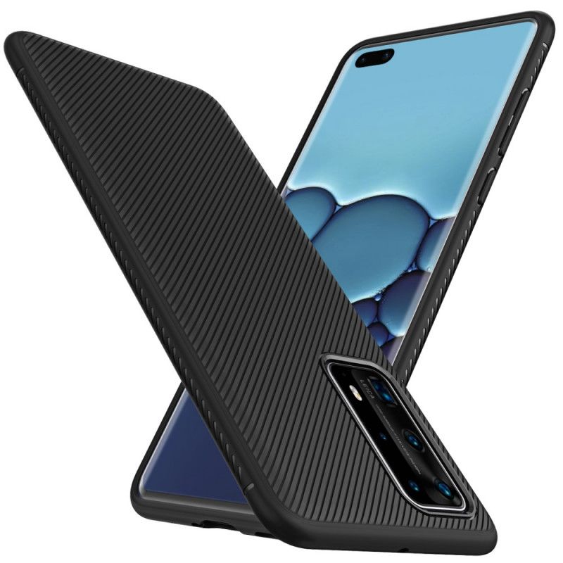 Deksel Huawei P40 Mørkeblå Twill Series Jazz