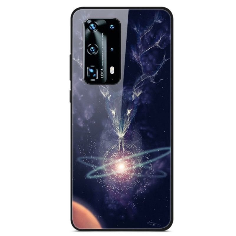 Deksel Huawei P40 Stjernehjort Herdet Glass